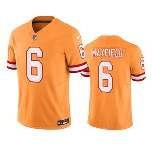 Mens Youths Kids Womens 6 Baker Mayfield Stitched Orange Limited Jersey